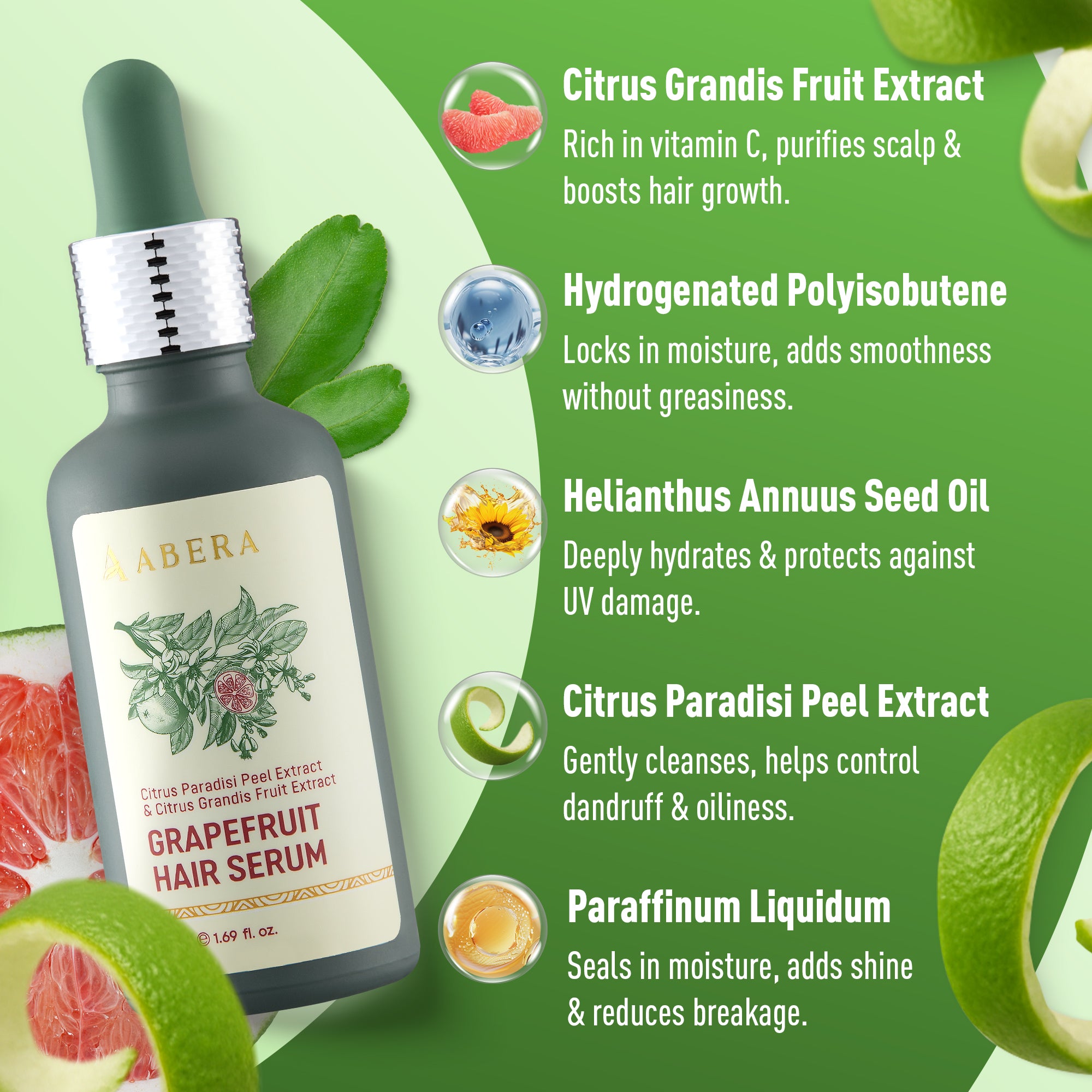 ABERA Advanced Hair Growth Serum With Grapefruit Essence