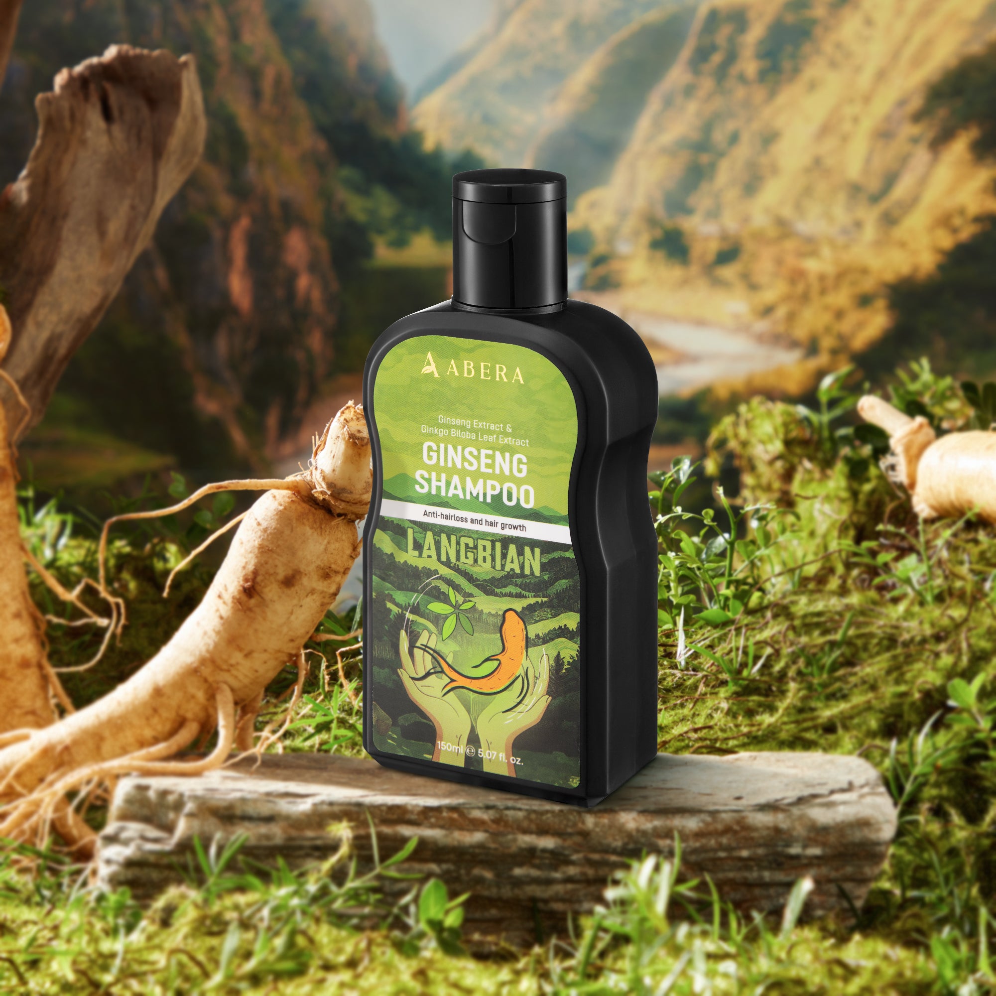 ABERA High-Performance Anti-Dandruff Shampoo with Langbian Ginseng Extract